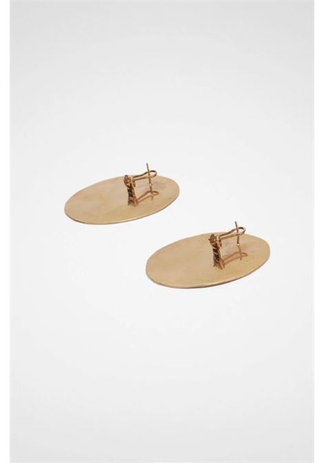 Gold-tone circle logo-detail earrings Jil Sander - women JIL SANDER | J11VG0006P4877710